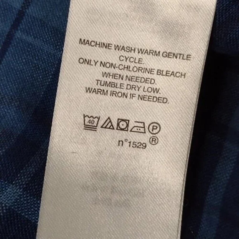 Ralph Lauren Linen Plaid Romper Blue - Picture 9 of 10